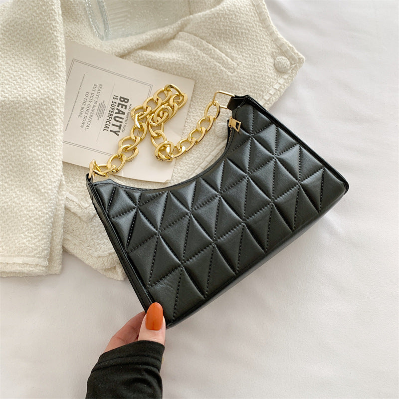 Women's Chain Handheld One Shoulder Small Square Bag