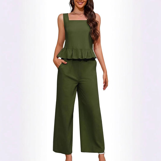 Womens Stylish Vest And Pants Workout Set