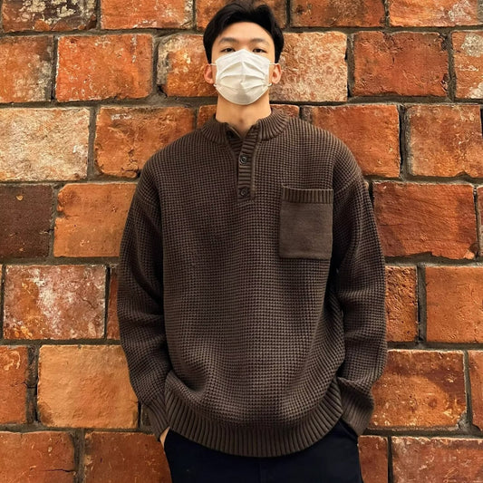Sweater Men's Long-sleeved Knitted Top