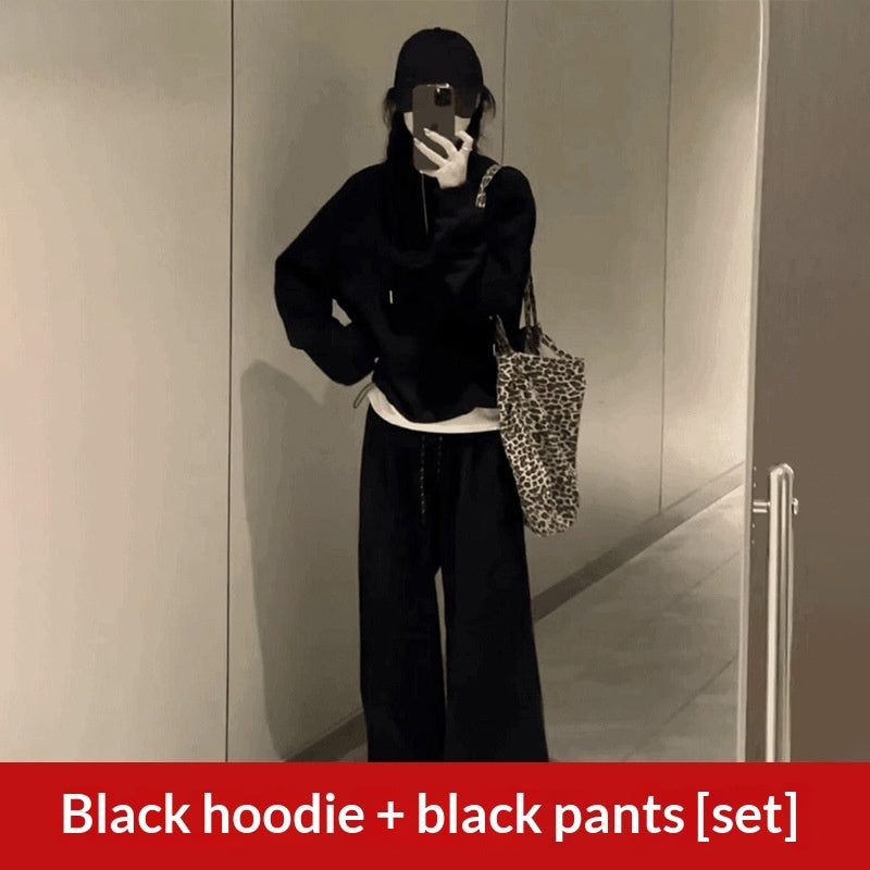 Design Sense Relaxed Hoodie Two-piece Set