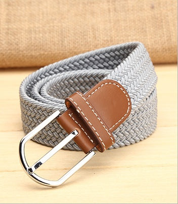 Elastic woven elastic men's belt