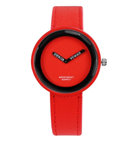 Simple matte belt watch