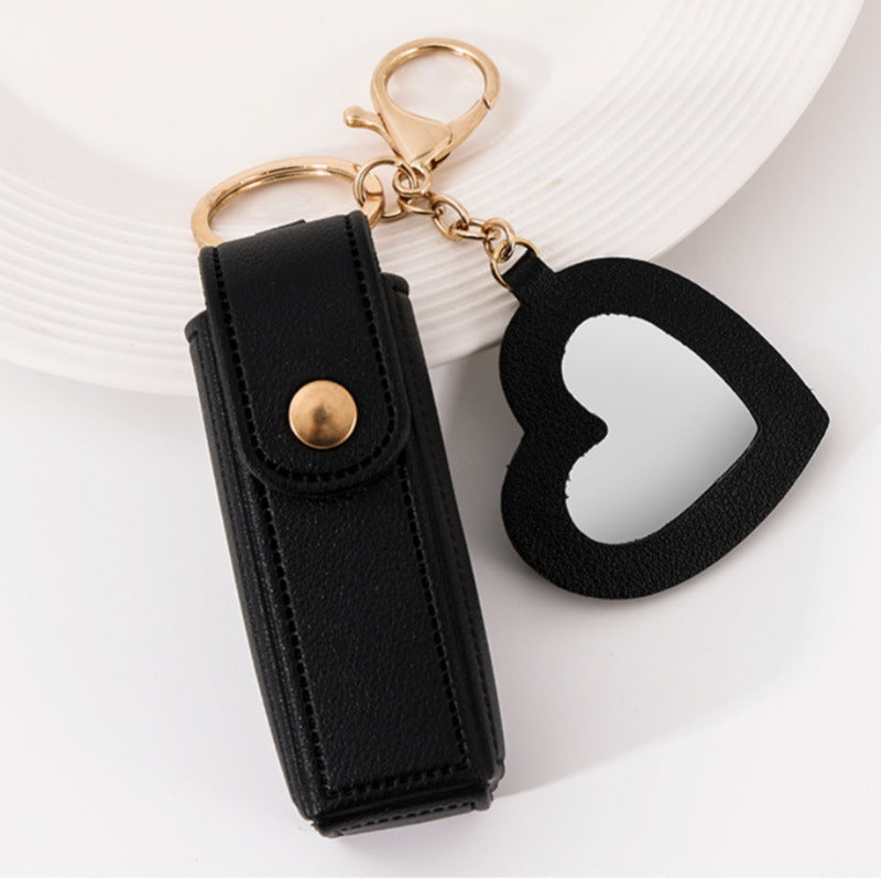 Small Mirror Lipstick Pack Keychain Pendant