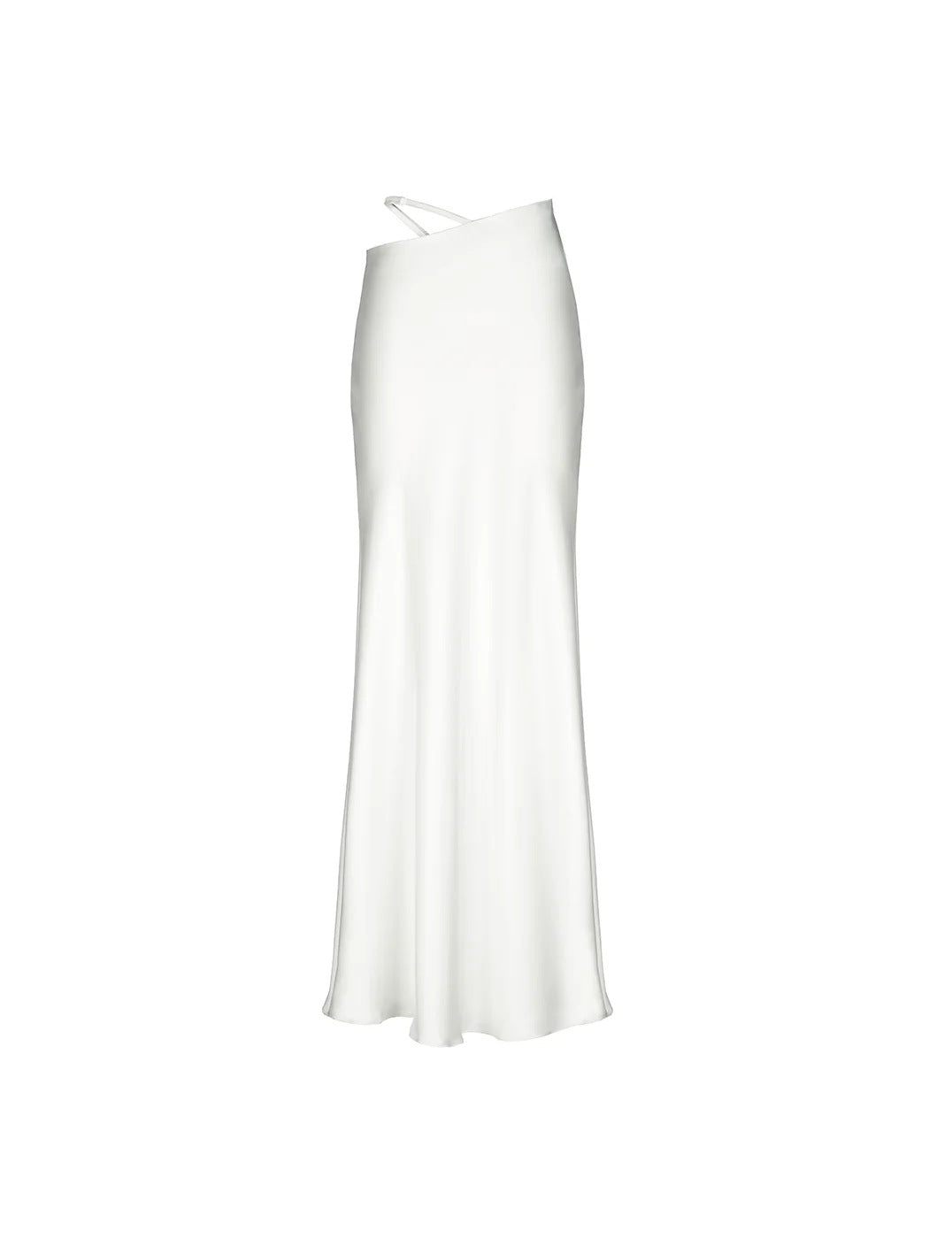 Solid Color Hollow-out Bodycon Maxi Skirt