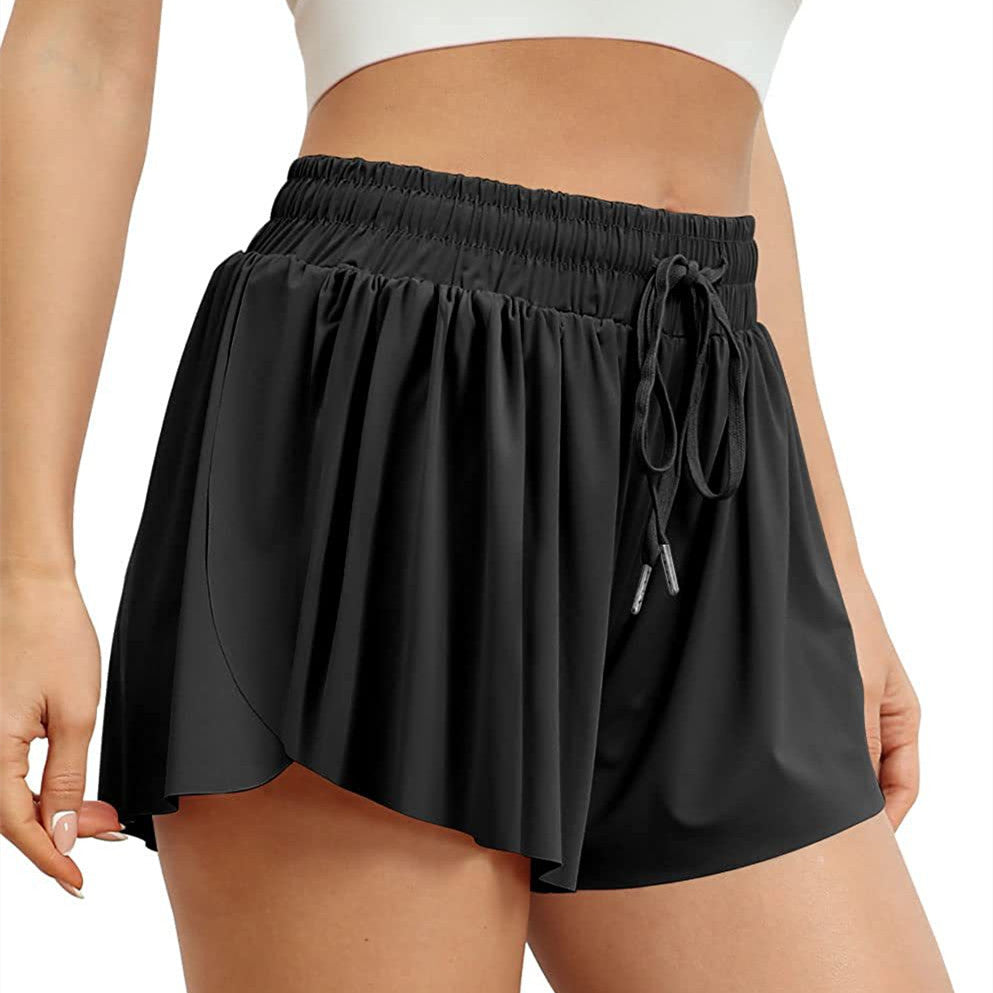 New European And American Leisure Sports Shorts High Waist