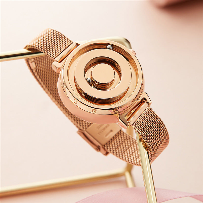 Women's Watch Fashion Magnetic Roller Belt