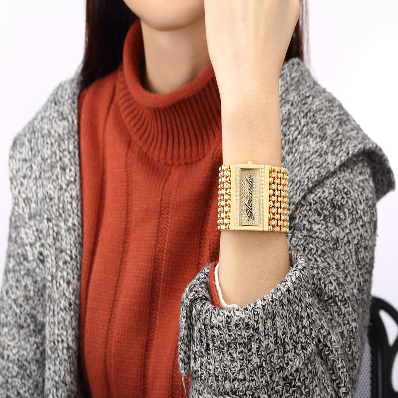 Nyt G-D-ur Dame Kvarts Analog Afslappet Ur Guld Ur Kvarts Enkelt Ur Relogio Feminino Reloj Mujer Montre