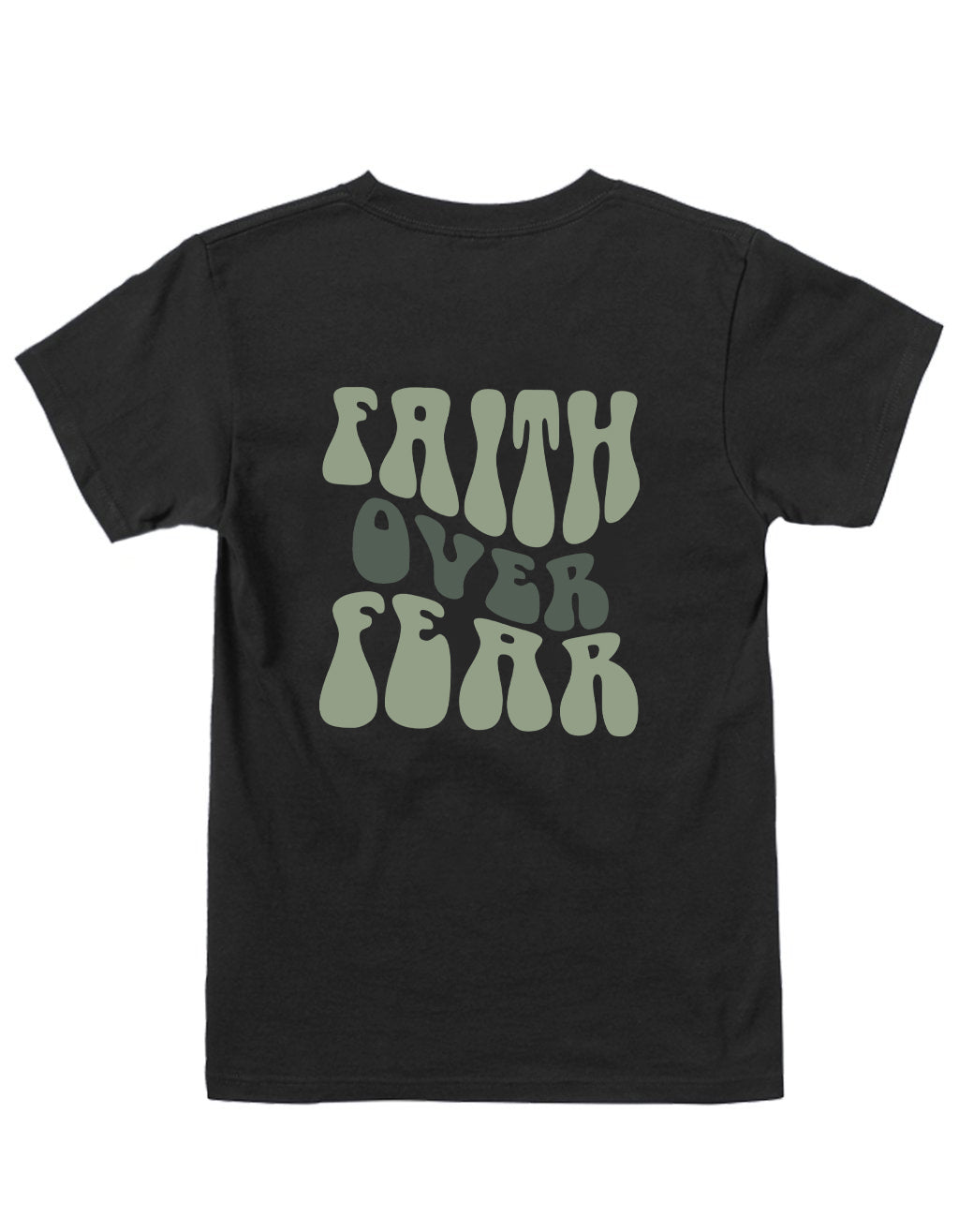 Women's Top Round Neck Slogan Printed Short Sleeves