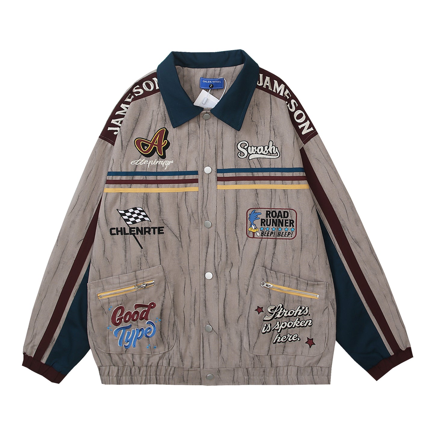 Mid-Ancient Couple Loose Jacket Coat