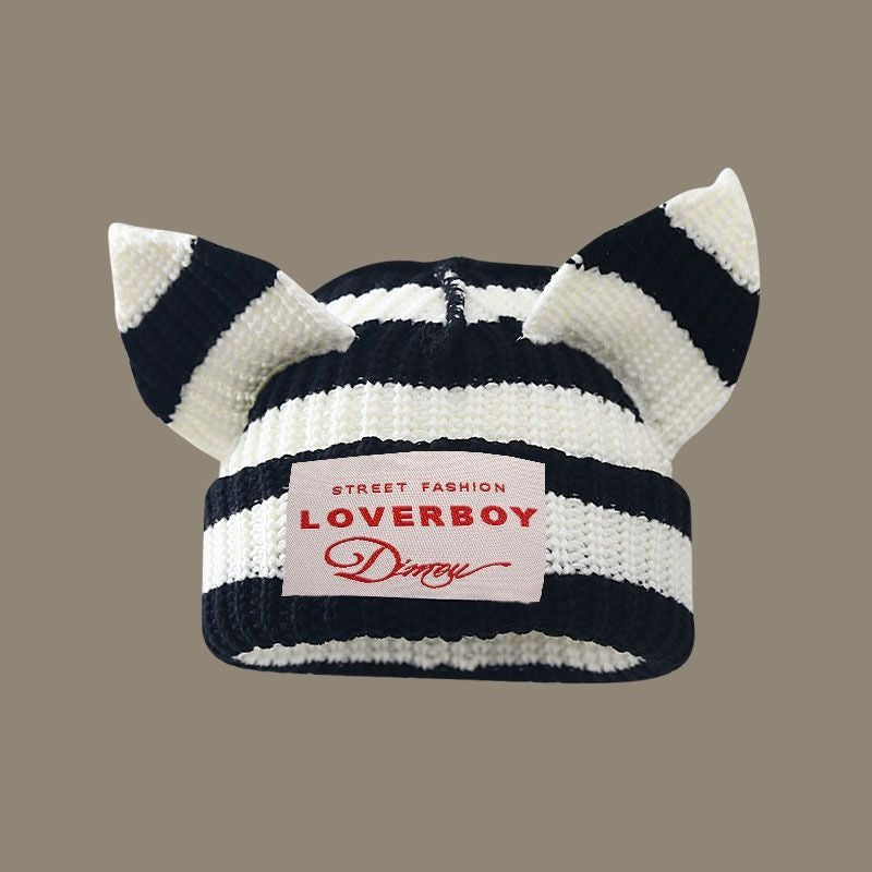 Wool Knitted Woolen Cap Cute Warm