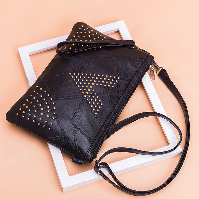 rivet shoulder bag