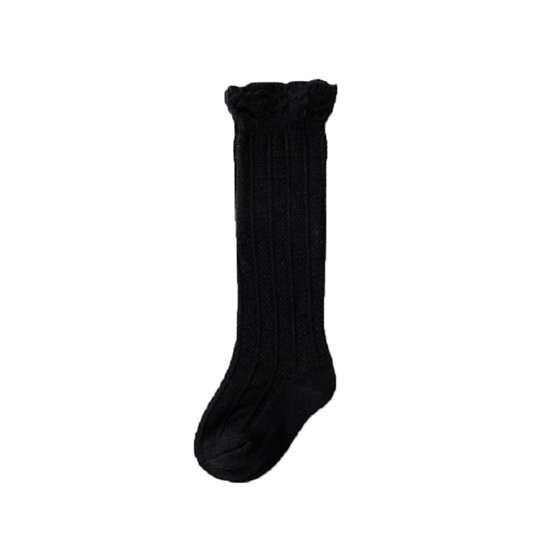 Baby solid color cotton socks