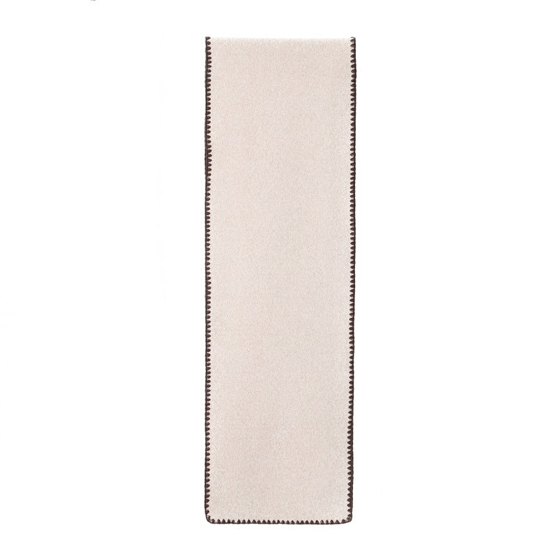 Double-sided Men's Lady Couple Casual High-grade Solid Color Scarf