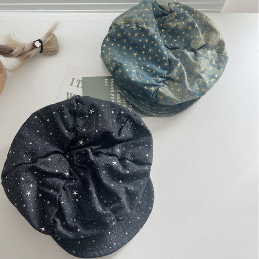 XINGX Big Head Circumference Beret Female Vintage Painter Hat