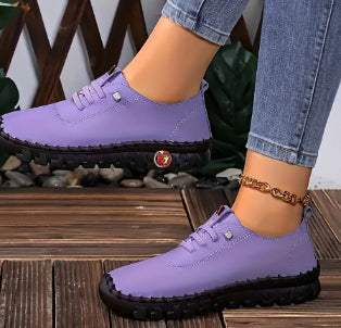 Beef Tendon Soft Bottom Mom Shoes Women's Plus Size Handmade Stitching