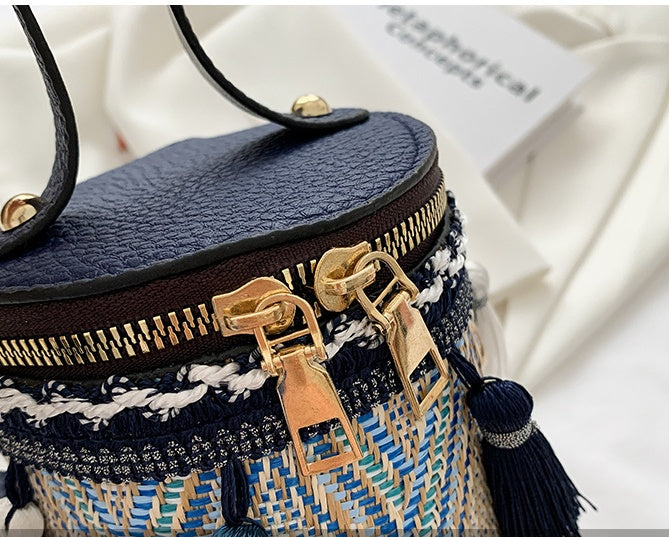 Ethnic Style Bag Female Fashion Hand-held Chain Weaving