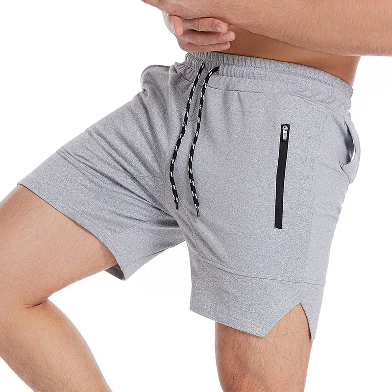 Men's Solid Color Sports Casual Fitness Running Shorts