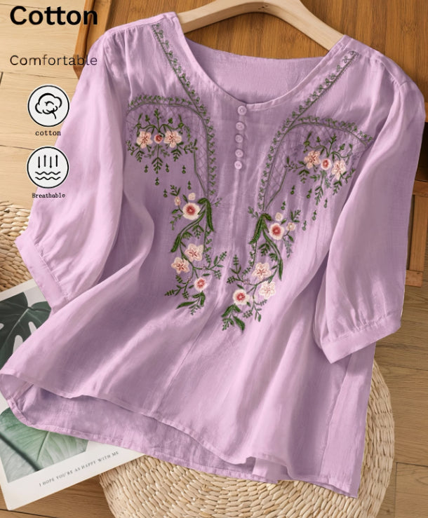 Summer Women'S T-Shirt In Apricot Yellow
