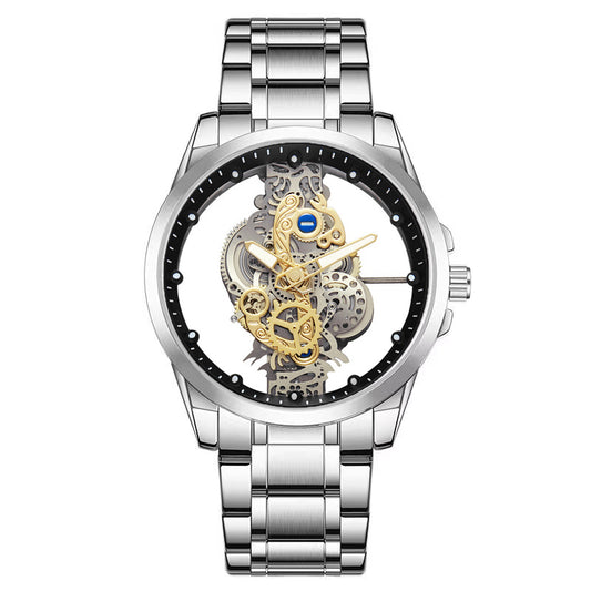 Double-sided Transparent Cutout Automatic Men's Mechanical Watch