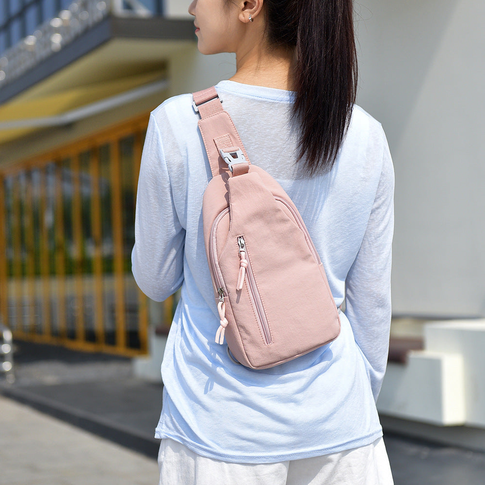 Nylon Casual Crossbody Taske Kompakt Brystrygsæk