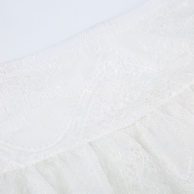 Pure Sexy Lace Low Waist Skirt Pants French