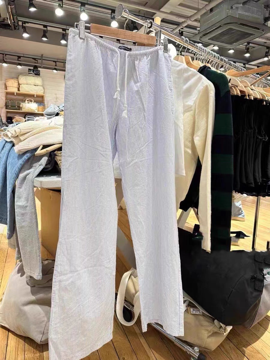 Waist Sports Casual Wide-leg Pants
