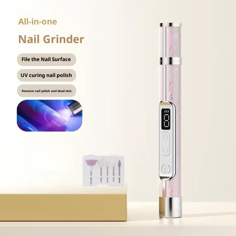 LCD Display 2-in-1 Polishing And Baking Lamp Electric Nail Grinder