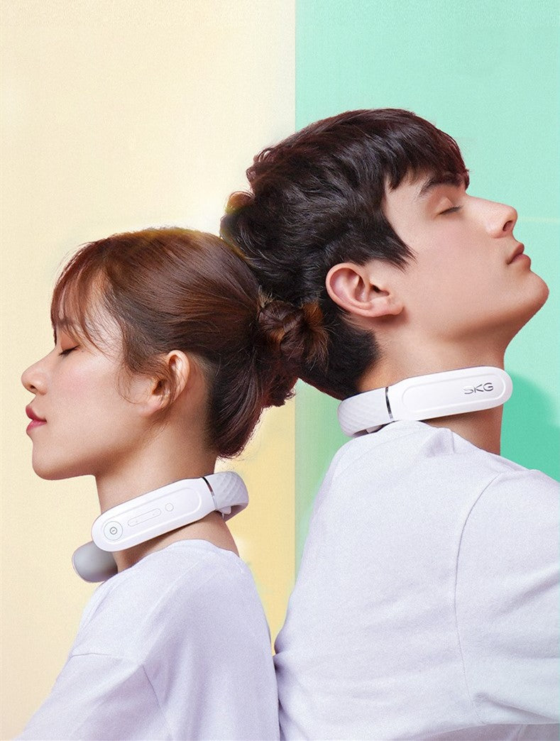 Cervical spine massage instrument multi-function button