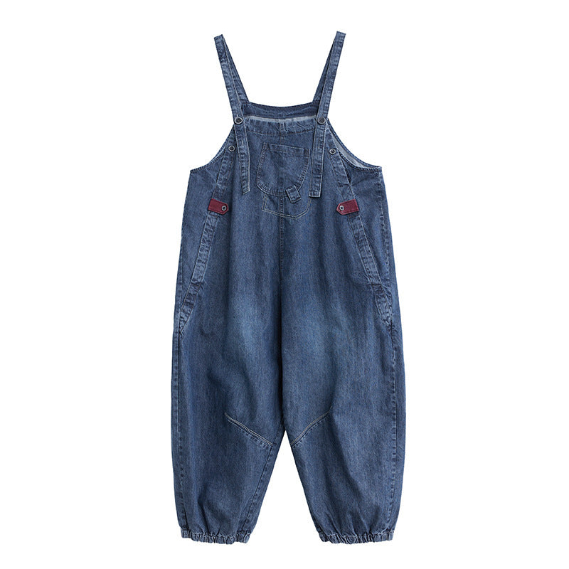 Nye Denim Overall til Store Størrelser til Kvinder – Løse og Slanke