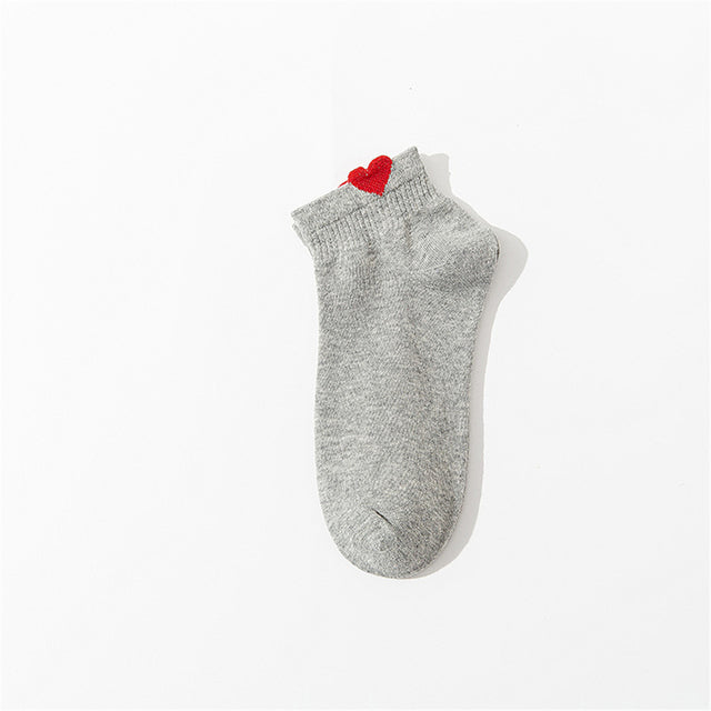 Women's Side Love Cotton Short Socks