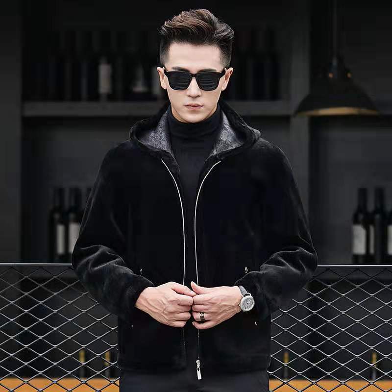 Sheep shearing jacket male double-sided