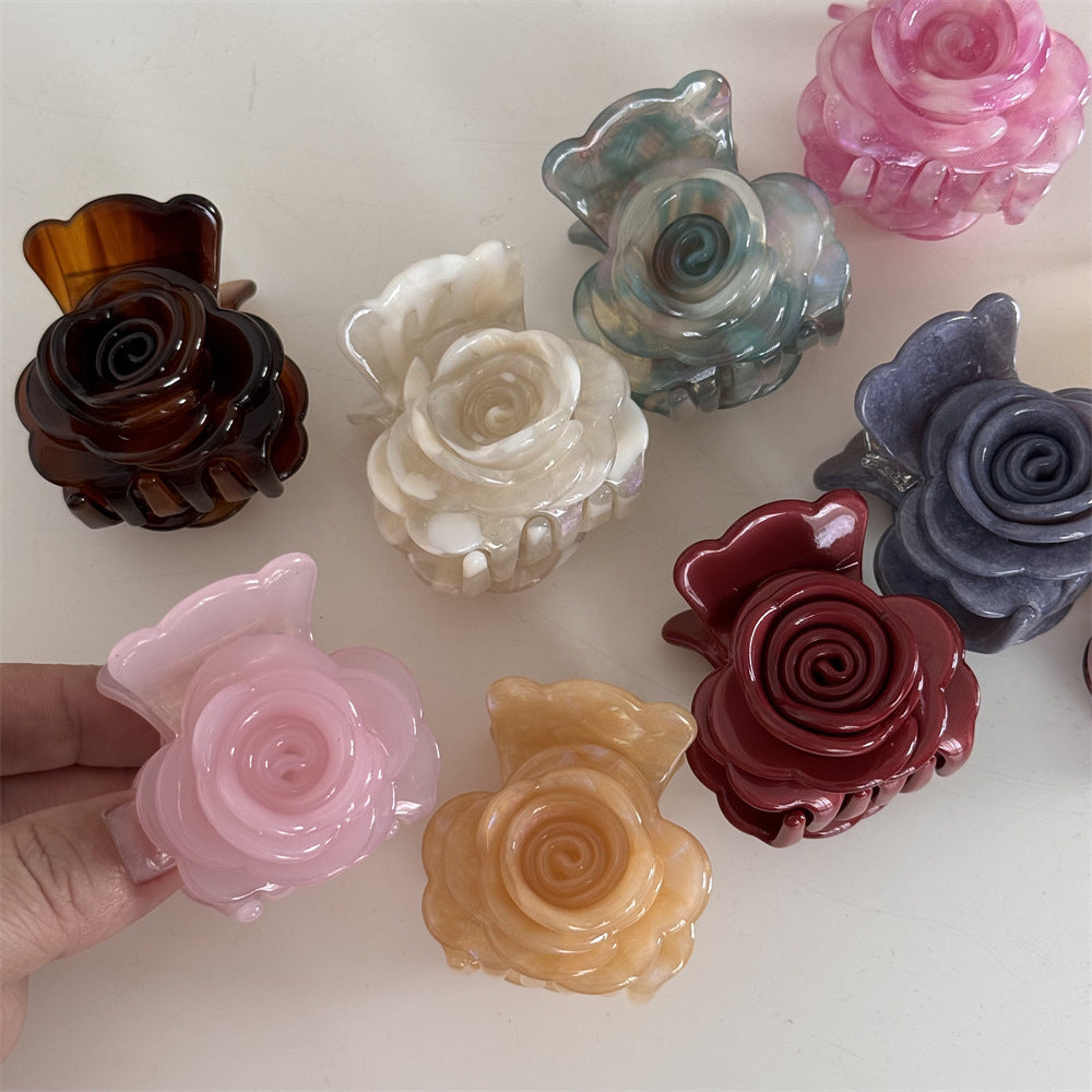 Flower Acetate Hairpin Sweet Petals Simple