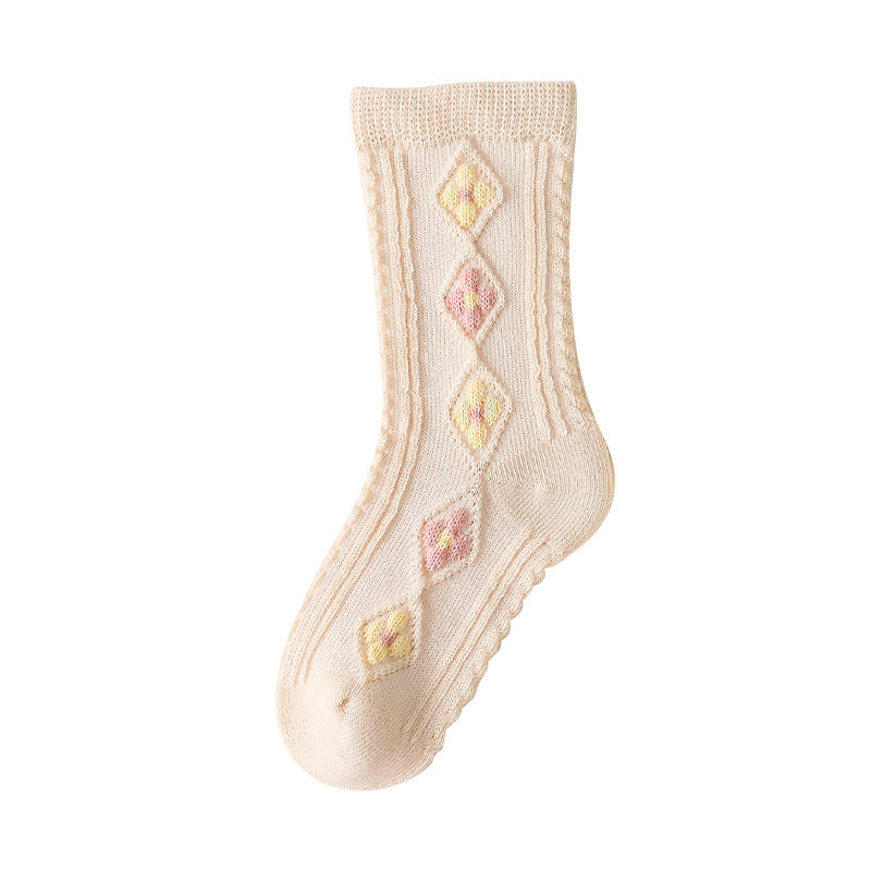 Children's Girls' Breathable Loose-mouth Baby Socks
