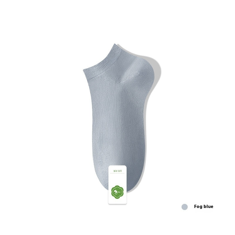Women's Pure Cotton Spring And Summer Seamless Socks Deodorant Sweat Absorbing Socks