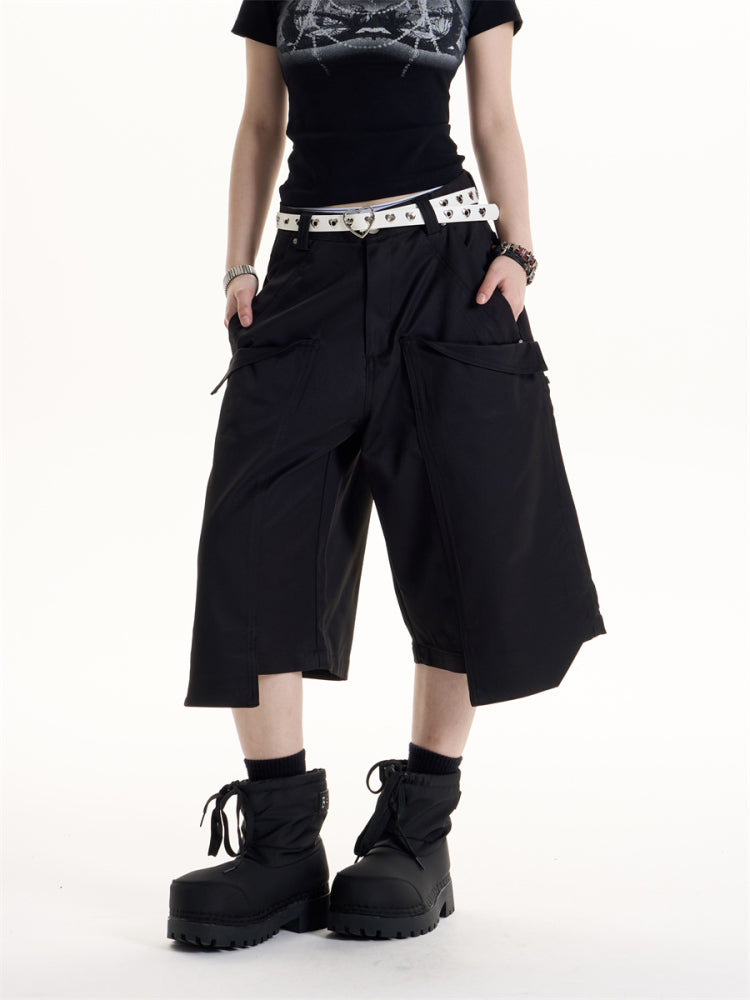 American Retro Hot Girl Style Tooling Wide-leg Casual Pants