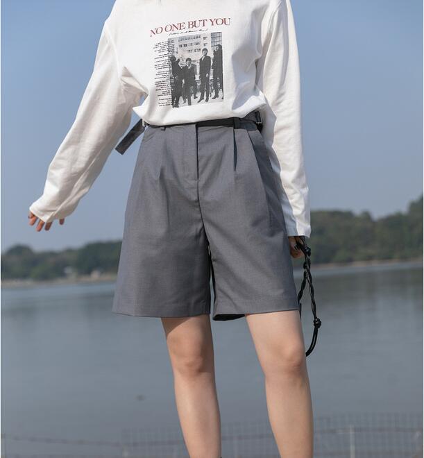 Women's Spring Loose High Waist Drape Casual Shorts