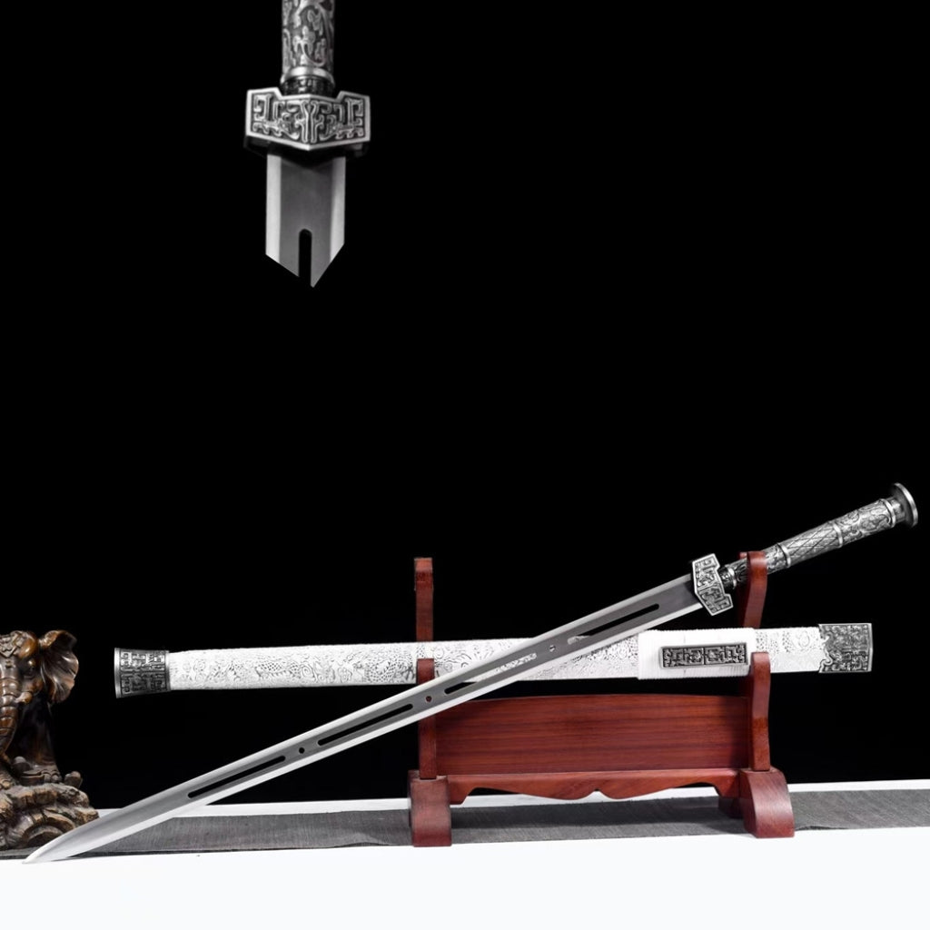 Han Style Sword, Genuine Sword, Long Sword, Cold Weapon, Ancient Style Prop, Practice Sword, High Manganese Steel Unsharpened