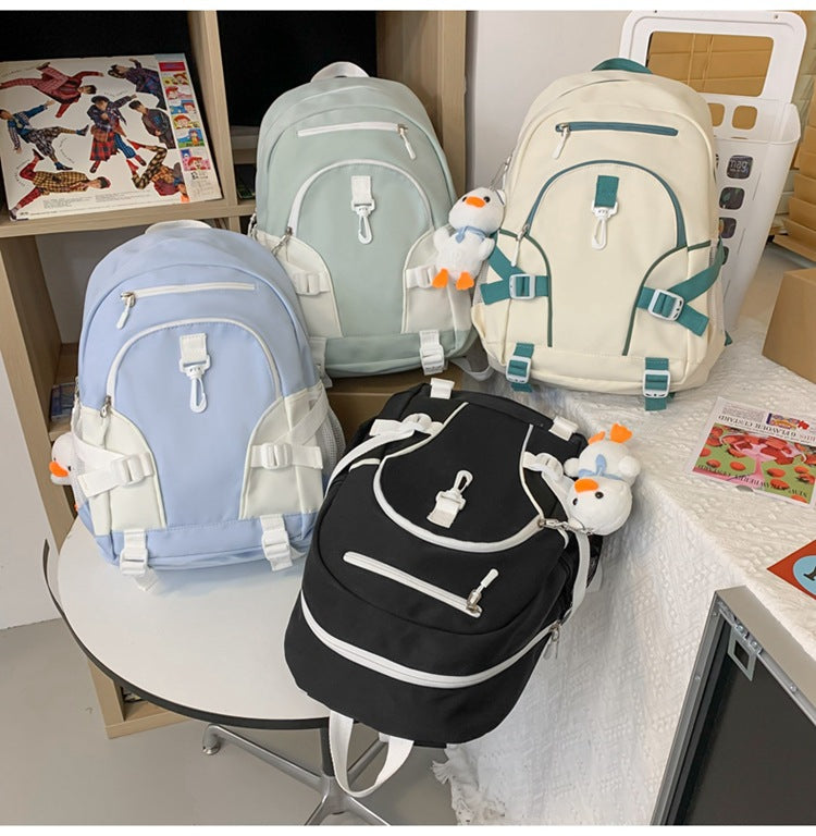 Large Capacity Student Backpack Stylish And Simple