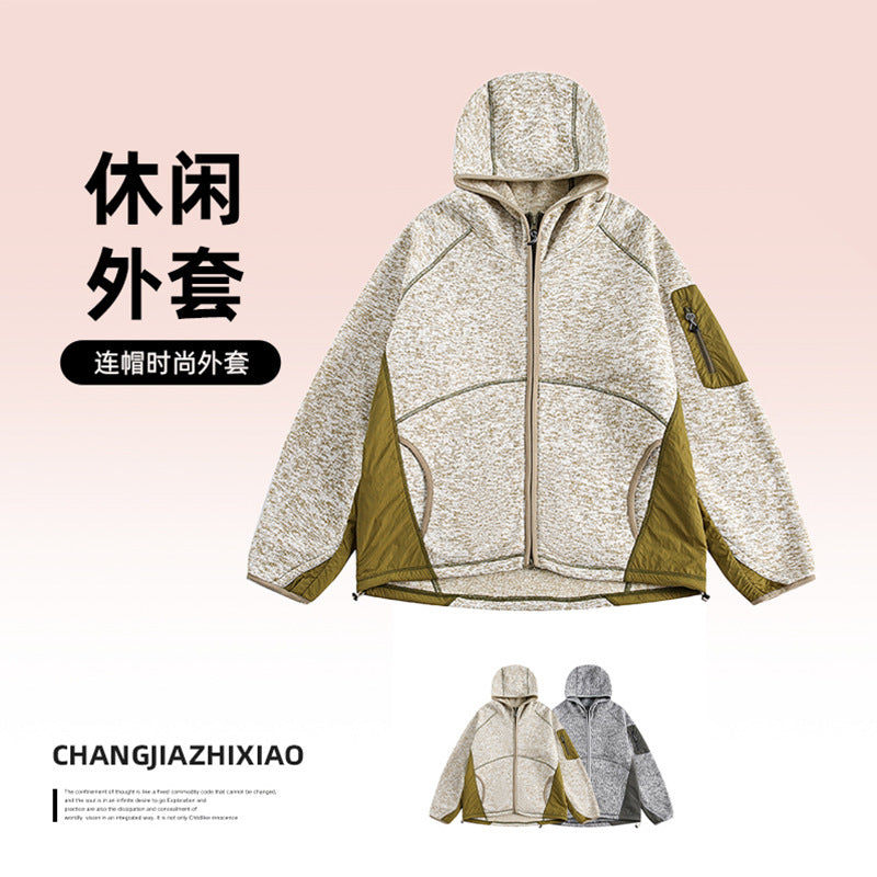 Stitching Heavy Trendy Jacket Top