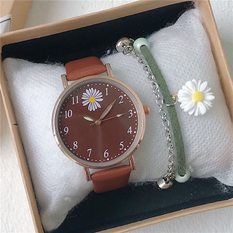 match Fashion Trendy Girls' Cute Quartz Watch Set