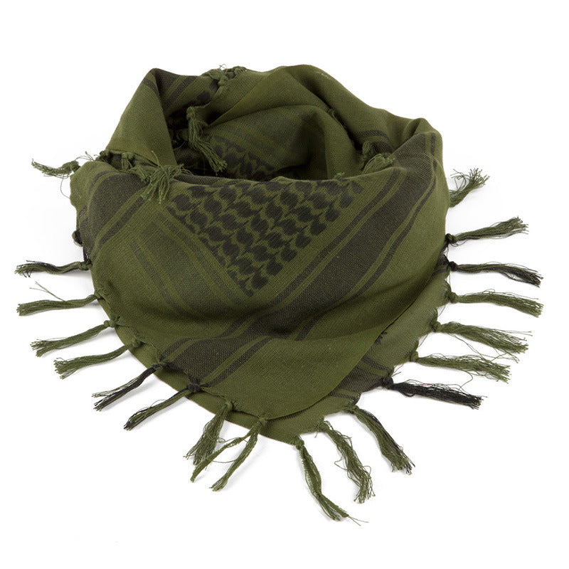 Camouflage solcreme tørklæde