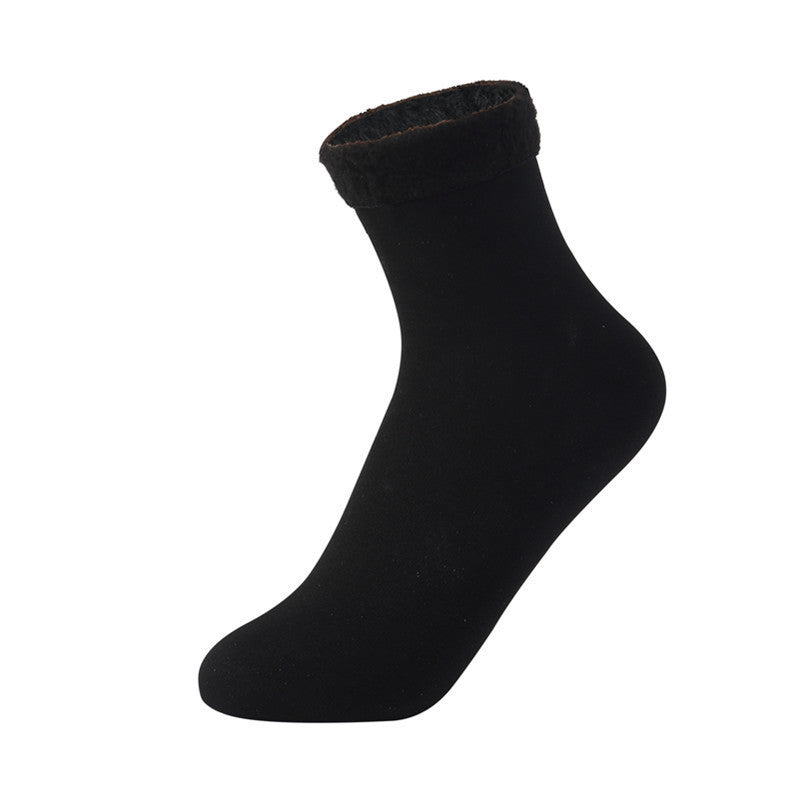 Women's Padded Velvet Warm Soft Medium Tube Socks
