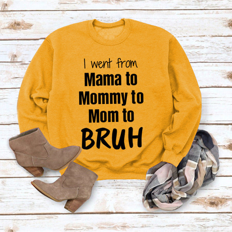 Gid jeg gik fra Mama til løs sweater med rund halsudskæring