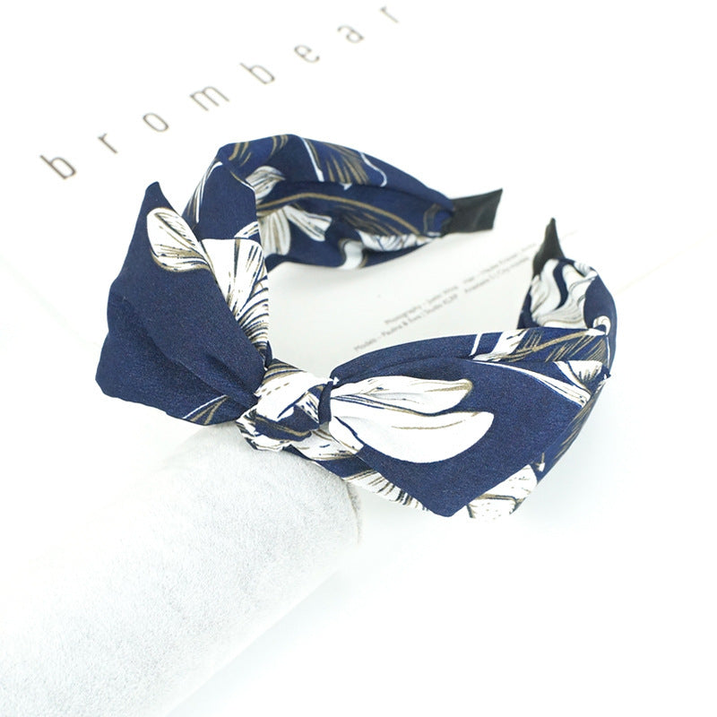 Creative Temperament Print Dark Headband Match Every Color