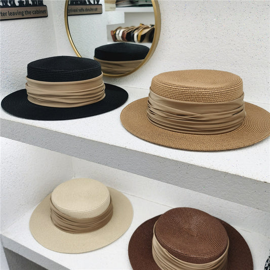 Summer Women's Simple Flat Top Holiday Visor Hat