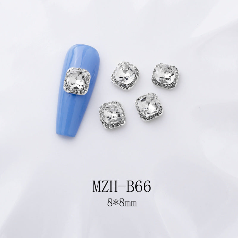 K9 Ultra-Shiny Flat-Back Rhinestones In White For Nail Art Decorations