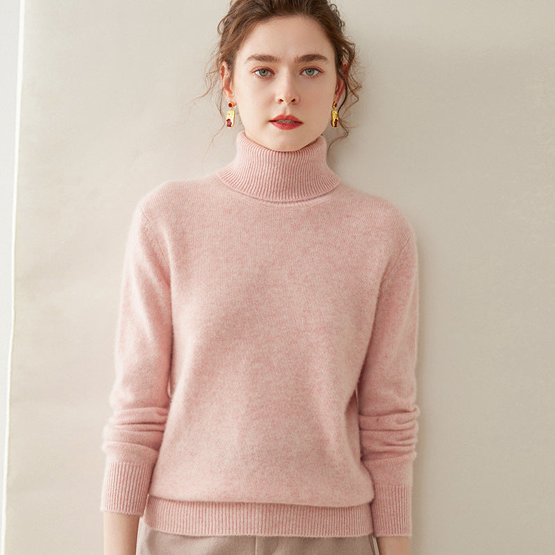 Women's Thickened Fall And Winter Inner Wear Turtleneck Cashmere Sweater
