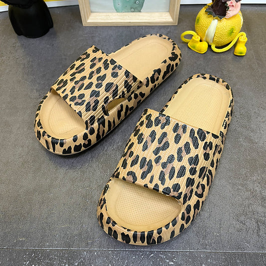 Women's Fashion Outer Wear Personality A Word Thick Bottom Slippers