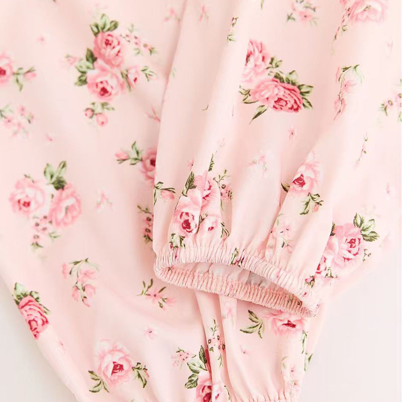Women's Long Sleeve Floral Blouse