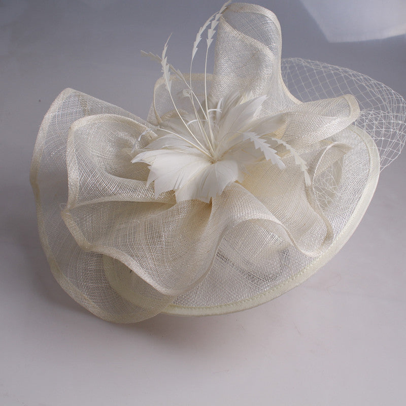 Ladies British Fashion Mysterious Hemp Yarn Hat